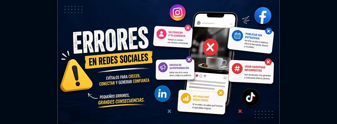 Errores en redes sociales